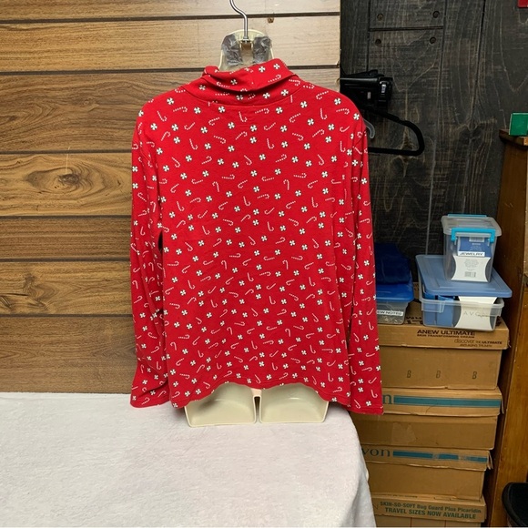 White Stag Christmas candy cane turtleneck long sleeve top size 20 XXL - Picture 4 of 6
